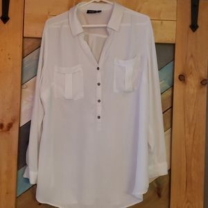 White silk blouse